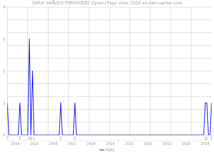 SARAI SAÑUDO FERNANDEZ (Spain) Page visits 2024 
