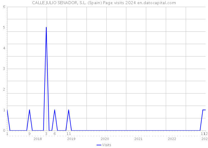 CALLE JULIO SENADOR, S.L. (Spain) Page visits 2024 