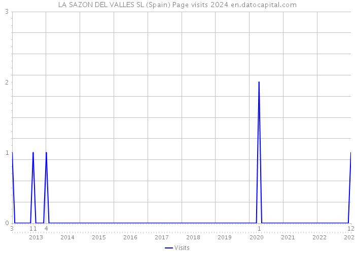 LA SAZON DEL VALLES SL (Spain) Page visits 2024 