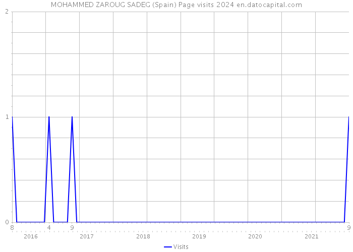 MOHAMMED ZAROUG SADEG (Spain) Page visits 2024 