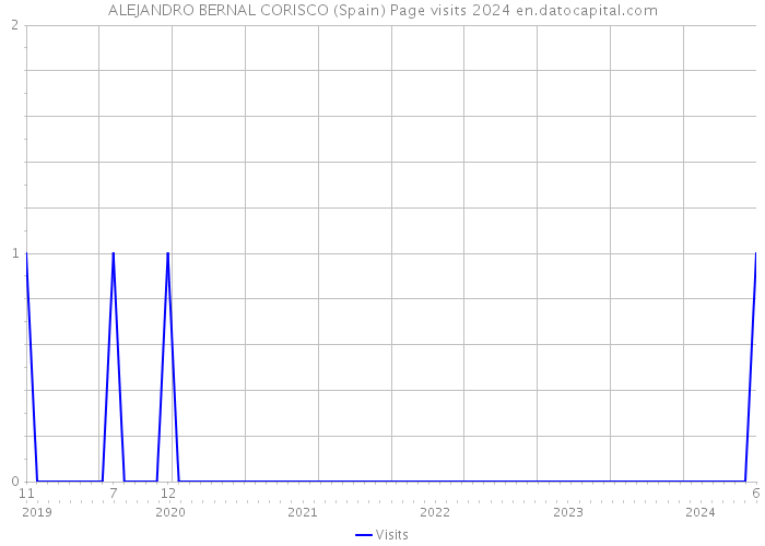 ALEJANDRO BERNAL CORISCO (Spain) Page visits 2024 