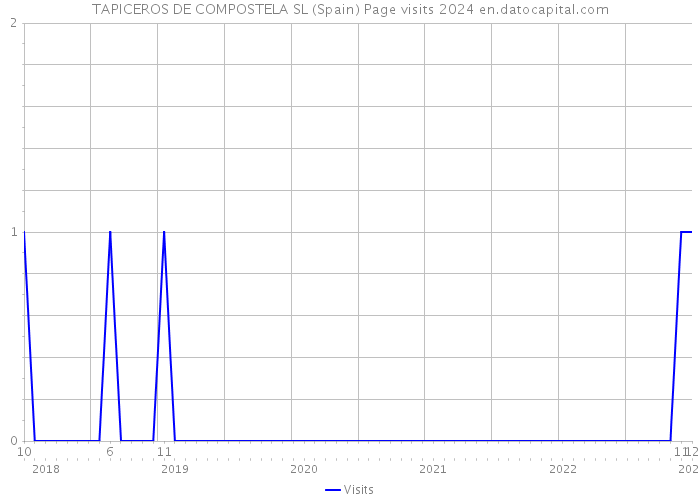 TAPICEROS DE COMPOSTELA SL (Spain) Page visits 2024 