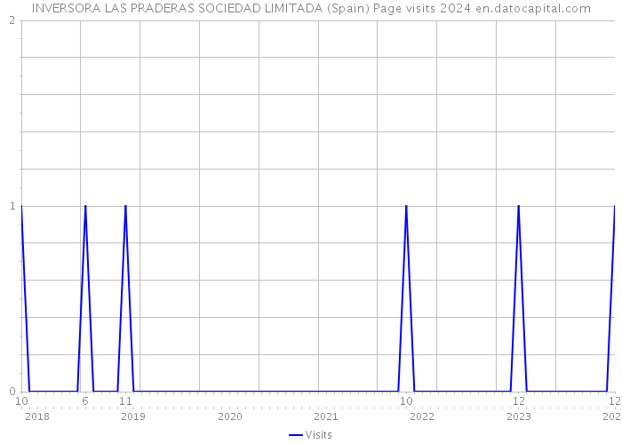 INVERSORA LAS PRADERAS SOCIEDAD LIMITADA (Spain) Page visits 2024 