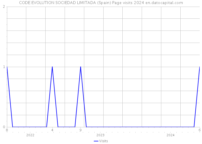 CODE EVOLUTION SOCIEDAD LIMITADA (Spain) Page visits 2024 
