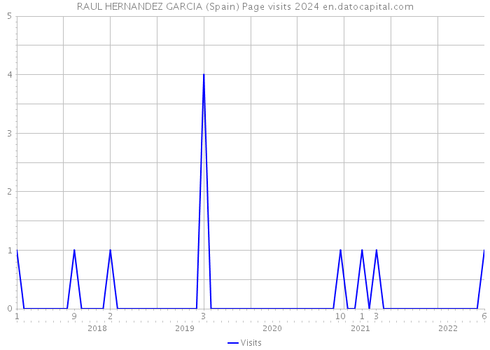 RAUL HERNANDEZ GARCIA (Spain) Page visits 2024 