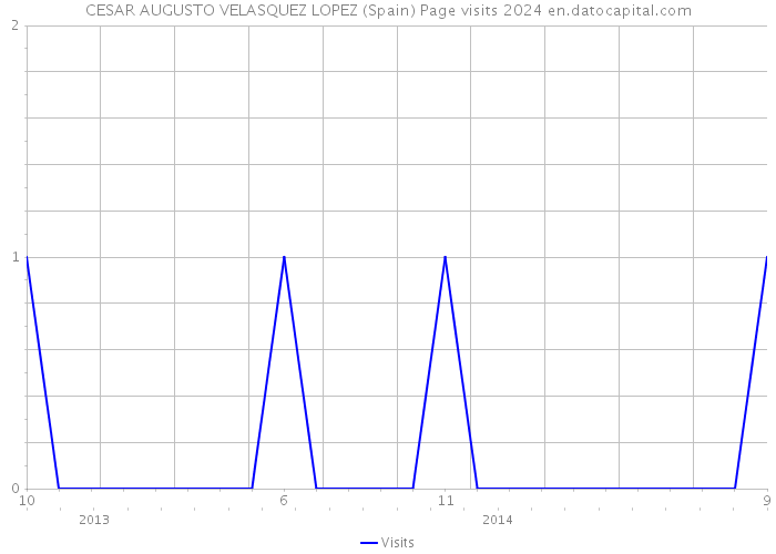 CESAR AUGUSTO VELASQUEZ LOPEZ (Spain) Page visits 2024 