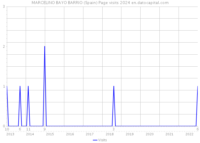 MARCELINO BAYO BARRIO (Spain) Page visits 2024 