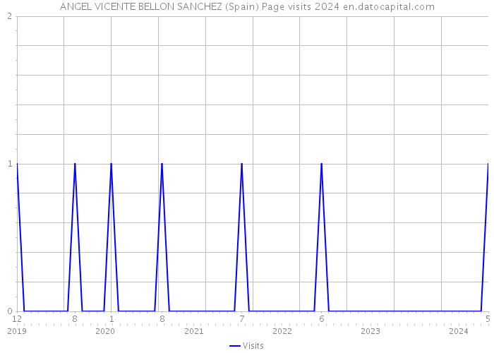 ANGEL VICENTE BELLON SANCHEZ (Spain) Page visits 2024 