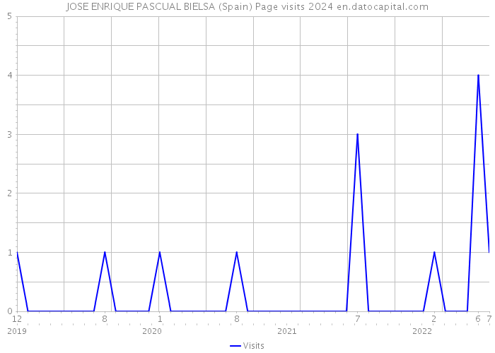 JOSE ENRIQUE PASCUAL BIELSA (Spain) Page visits 2024 