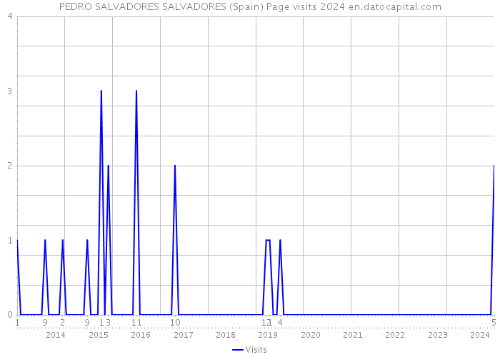 PEDRO SALVADORES SALVADORES (Spain) Page visits 2024 