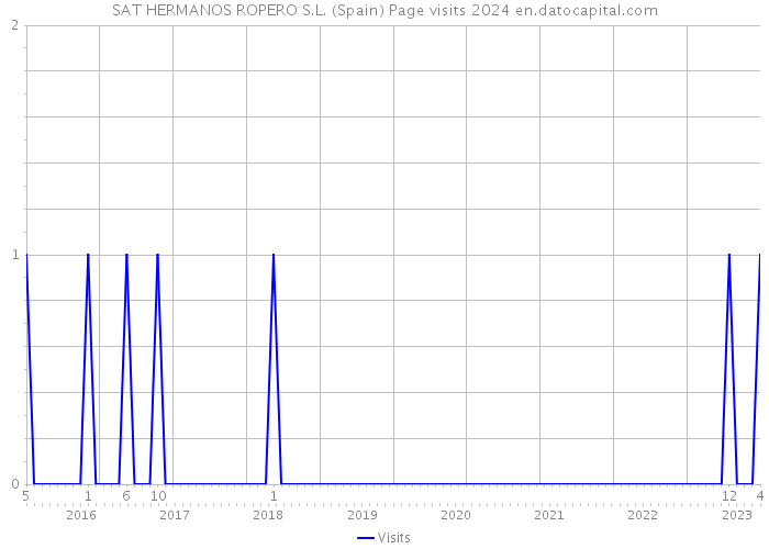 SAT HERMANOS ROPERO S.L. (Spain) Page visits 2024 