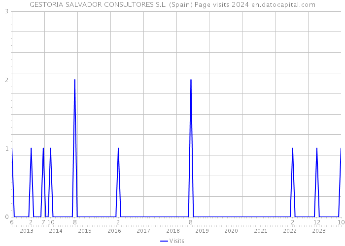 GESTORIA SALVADOR CONSULTORES S.L. (Spain) Page visits 2024 
