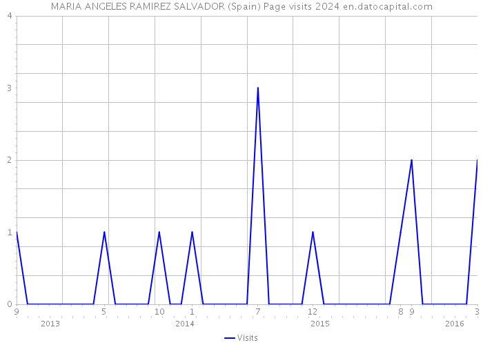 MARIA ANGELES RAMIREZ SALVADOR (Spain) Page visits 2024 