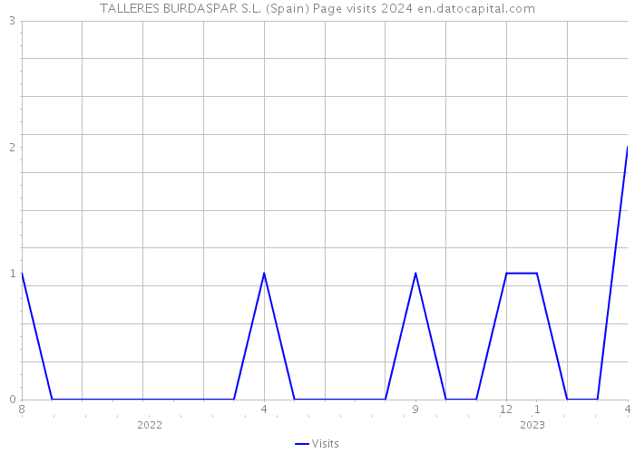 TALLERES BURDASPAR S.L. (Spain) Page visits 2024 