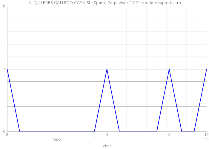 ALQUILERES GALLEGO CASA SL (Spain) Page visits 2024 