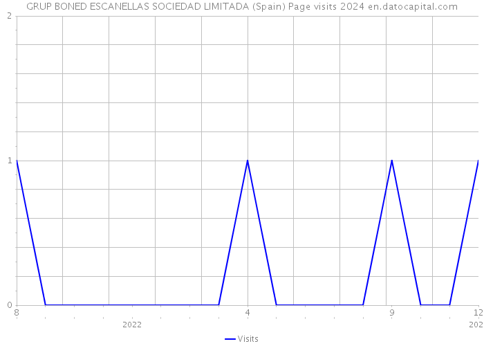 GRUP BONED ESCANELLAS SOCIEDAD LIMITADA (Spain) Page visits 2024 