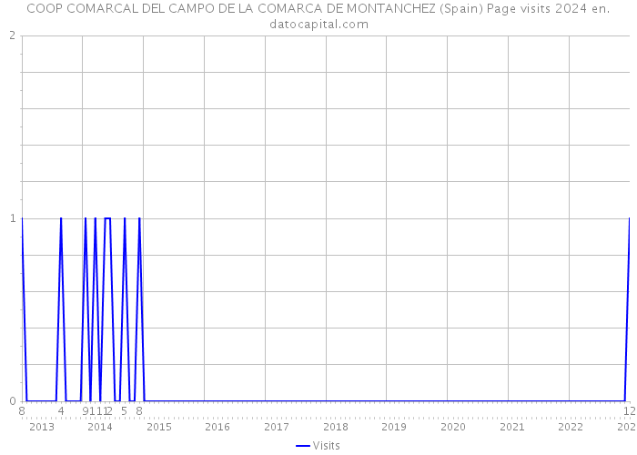 COOP COMARCAL DEL CAMPO DE LA COMARCA DE MONTANCHEZ (Spain) Page visits 2024 