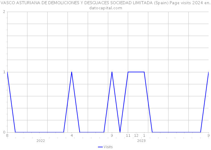 VASCO ASTURIANA DE DEMOLICIONES Y DESGUACES SOCIEDAD LIMITADA (Spain) Page visits 2024 