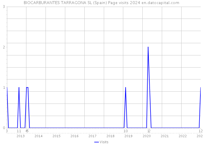 BIOCARBURANTES TARRAGONA SL (Spain) Page visits 2024 