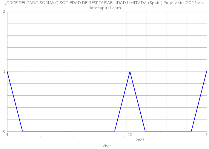 JORGE DELGADO SORIANO SOCIEDAD DE RESPONSABILIDAD LIMITADA (Spain) Page visits 2024 