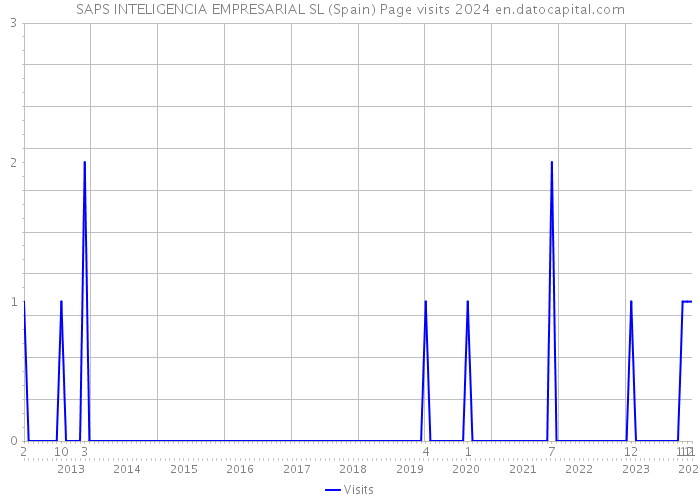 SAPS INTELIGENCIA EMPRESARIAL SL (Spain) Page visits 2024 