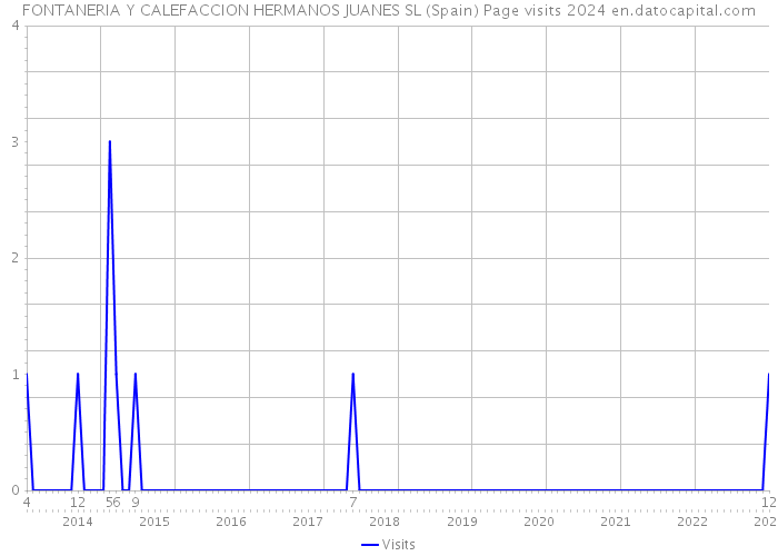 FONTANERIA Y CALEFACCION HERMANOS JUANES SL (Spain) Page visits 2024 