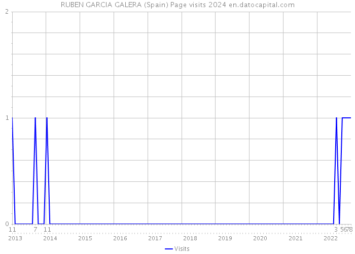 RUBEN GARCIA GALERA (Spain) Page visits 2024 