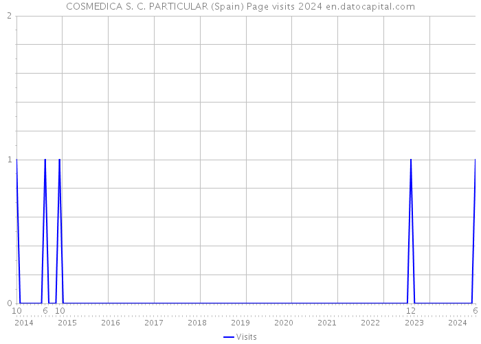 COSMEDICA S. C. PARTICULAR (Spain) Page visits 2024 