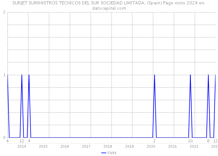 SURJET SUMINISTROS TECNICOS DEL SUR SOCIEDAD LIMITADA. (Spain) Page visits 2024 