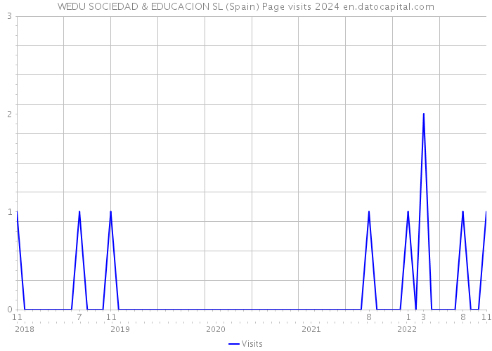 WEDU SOCIEDAD & EDUCACION SL (Spain) Page visits 2024 