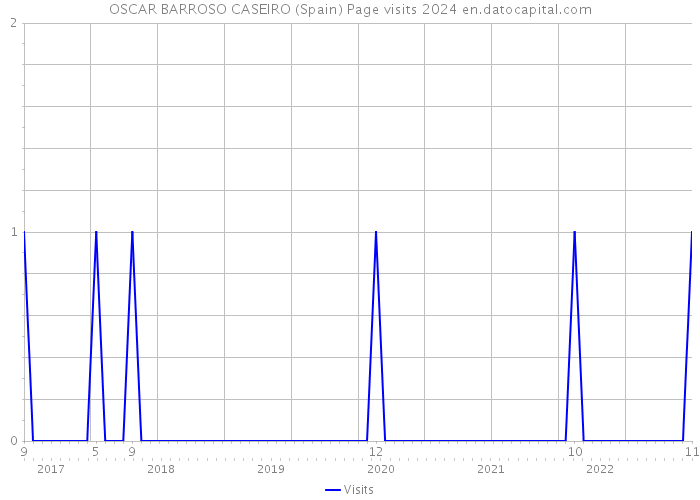 OSCAR BARROSO CASEIRO (Spain) Page visits 2024 