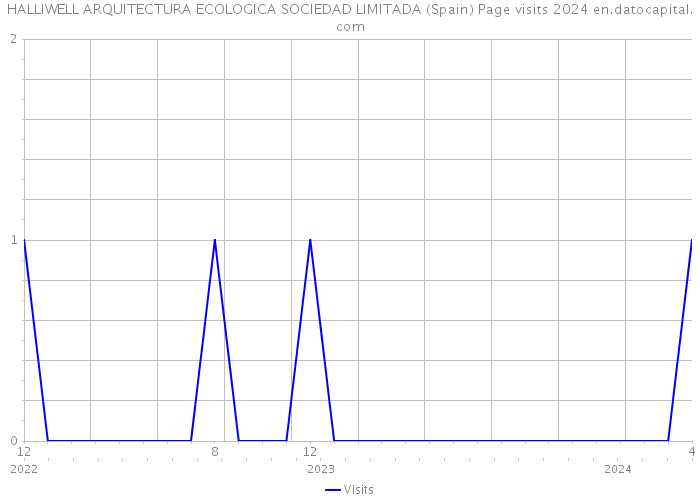 HALLIWELL ARQUITECTURA ECOLOGICA SOCIEDAD LIMITADA (Spain) Page visits 2024 