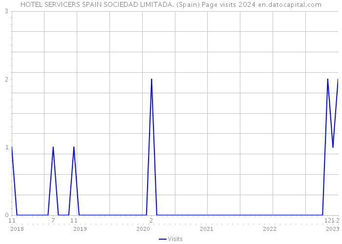 HOTEL SERVICERS SPAIN SOCIEDAD LIMITADA. (Spain) Page visits 2024 