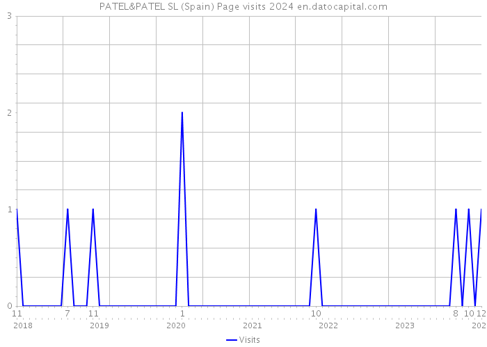 PATEL&PATEL SL (Spain) Page visits 2024 