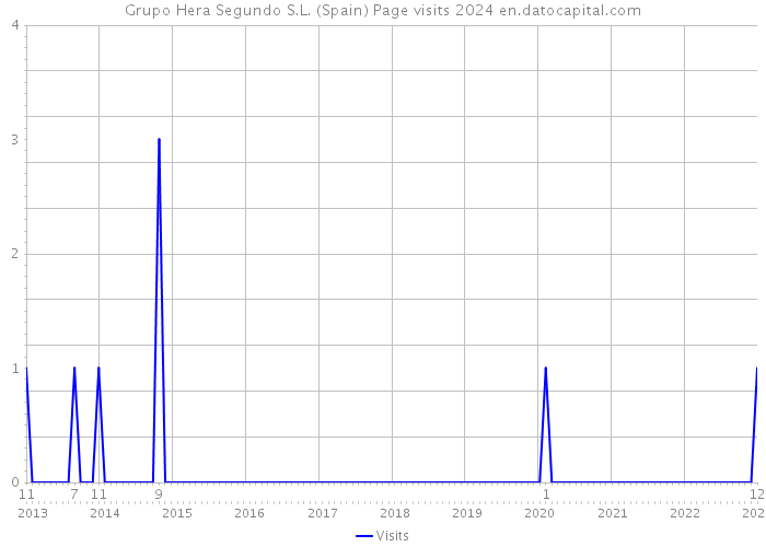 Grupo Hera Segundo S.L. (Spain) Page visits 2024 