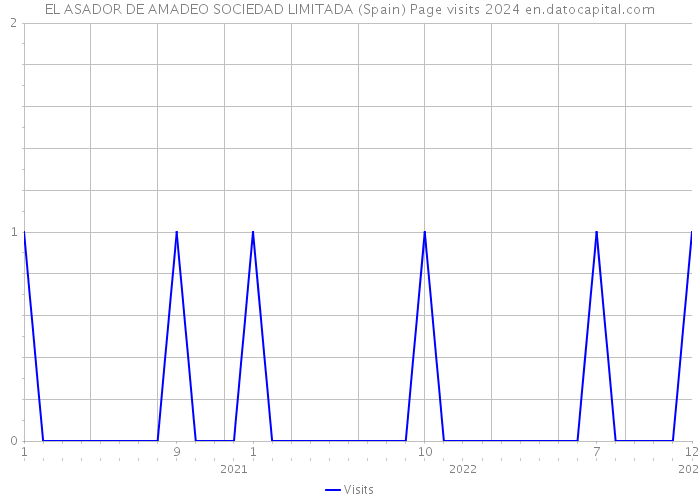 EL ASADOR DE AMADEO SOCIEDAD LIMITADA (Spain) Page visits 2024 