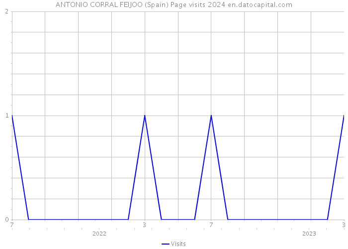 ANTONIO CORRAL FEIJOO (Spain) Page visits 2024 