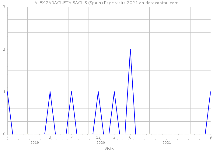 ALEX ZARAGUETA BAGILS (Spain) Page visits 2024 