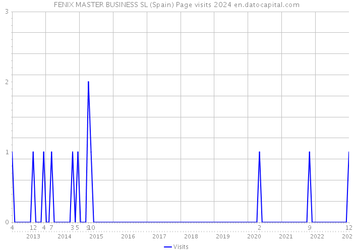 FENIX MASTER BUSINESS SL (Spain) Page visits 2024 