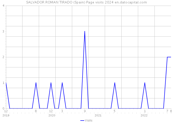 SALVADOR ROMAN TIRADO (Spain) Page visits 2024 