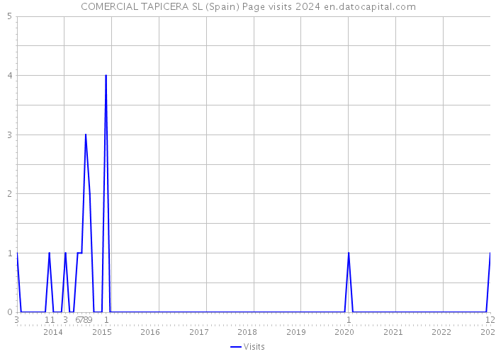 COMERCIAL TAPICERA SL (Spain) Page visits 2024 