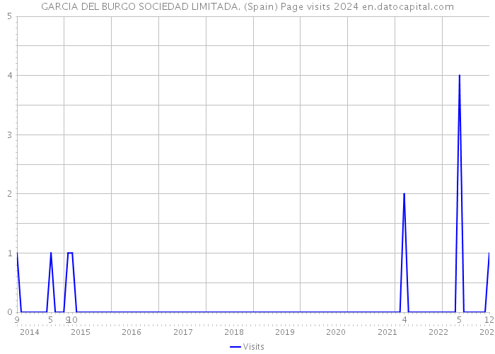 GARCIA DEL BURGO SOCIEDAD LIMITADA. (Spain) Page visits 2024 