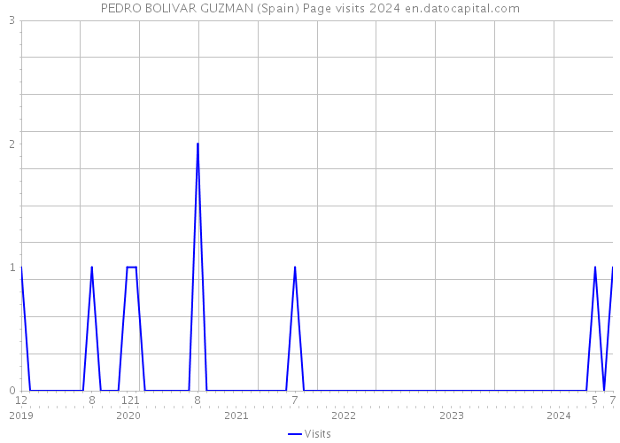 PEDRO BOLIVAR GUZMAN (Spain) Page visits 2024 