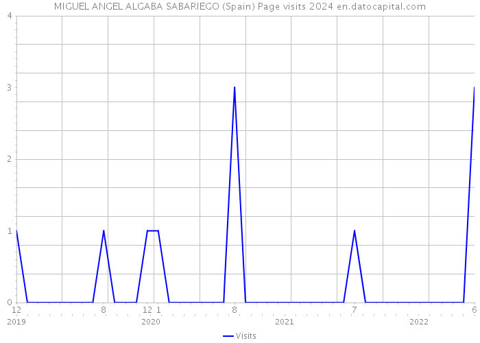 MIGUEL ANGEL ALGABA SABARIEGO (Spain) Page visits 2024 