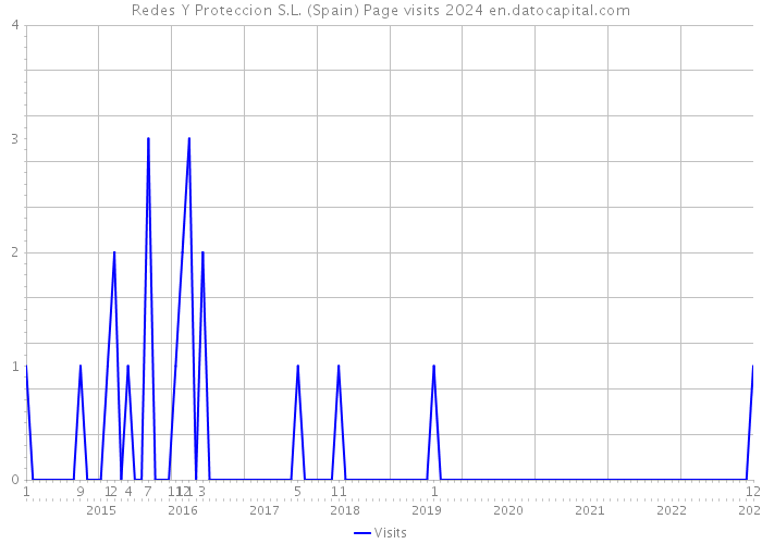 Redes Y Proteccion S.L. (Spain) Page visits 2024 