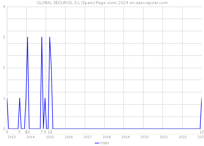 GLOBAL SEGUROS, S.L (Spain) Page visits 2024 