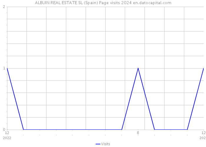 ALBUIN REAL ESTATE SL (Spain) Page visits 2024 