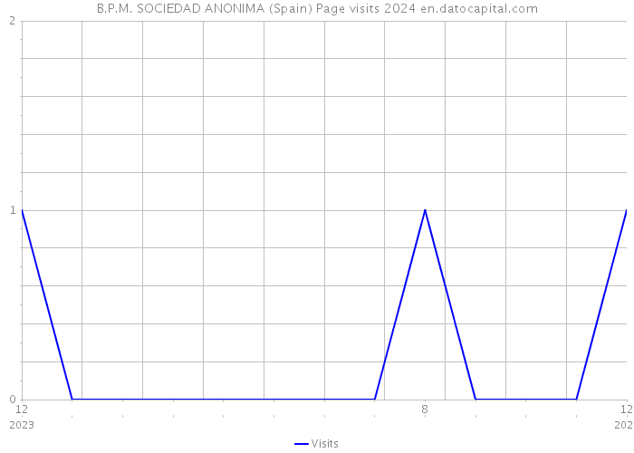 B.P.M. SOCIEDAD ANONIMA (Spain) Page visits 2024 