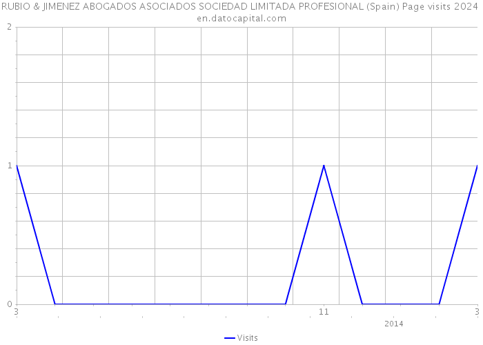 RUBIO & JIMENEZ ABOGADOS ASOCIADOS SOCIEDAD LIMITADA PROFESIONAL (Spain) Page visits 2024 