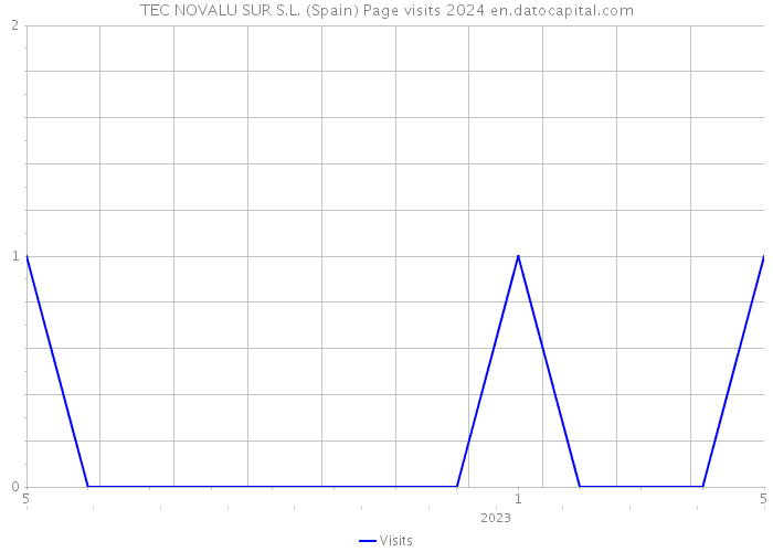 TEC NOVALU SUR S.L. (Spain) Page visits 2024 